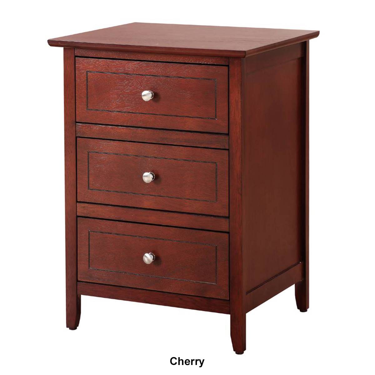 Passion Furniture Daniel 3-Drawer Nightstand