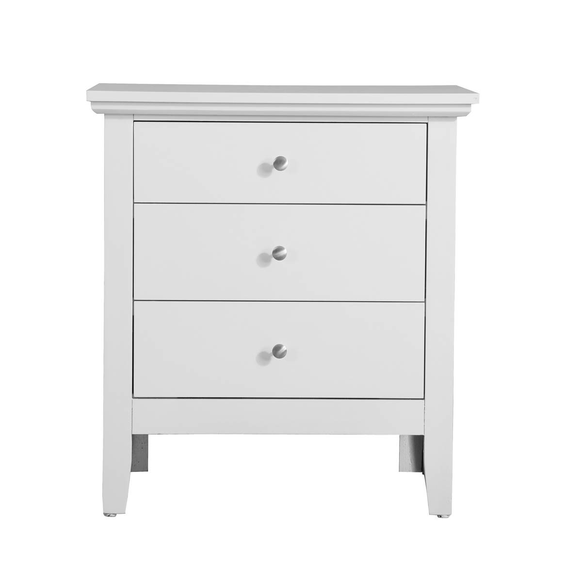 Passion Furniture Hammond 3-Drawer Nightstand