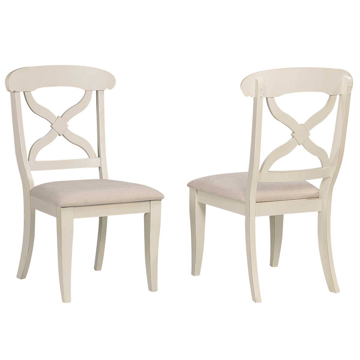 Besthom Andrews Distressed Upholstered Side Chairs - Set Of 2