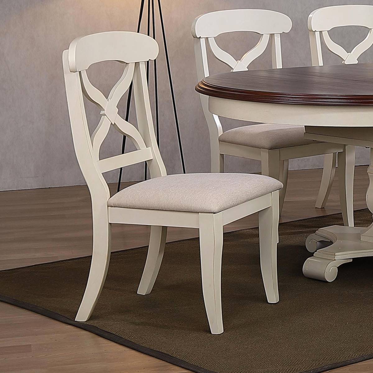 Besthom Andrews Distressed Upholstered Side Chairs - Set Of 2