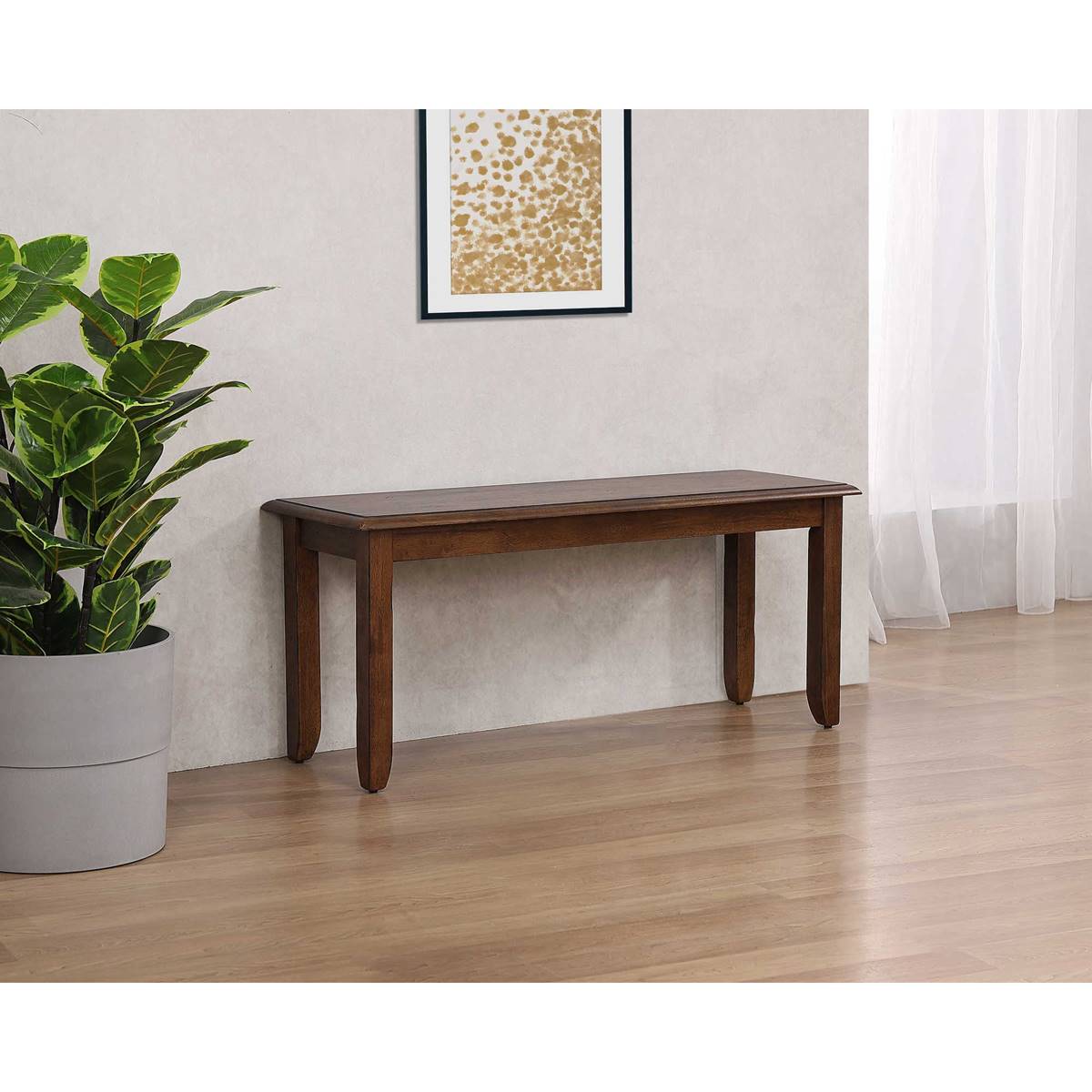 Besthom Simply Brook Amish Brown Dining Bench