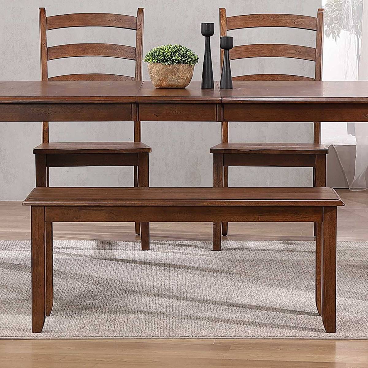 Besthom Simply Brook Amish Brown Dining Bench