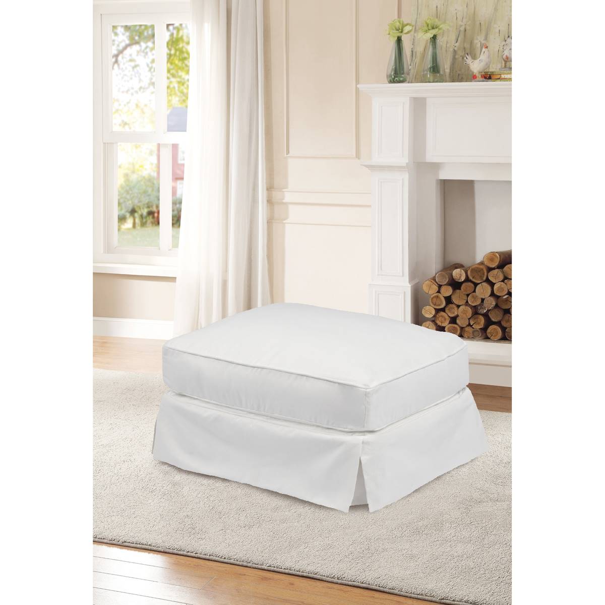 Besthom Ariana Rectangular Upholstered Ottoman