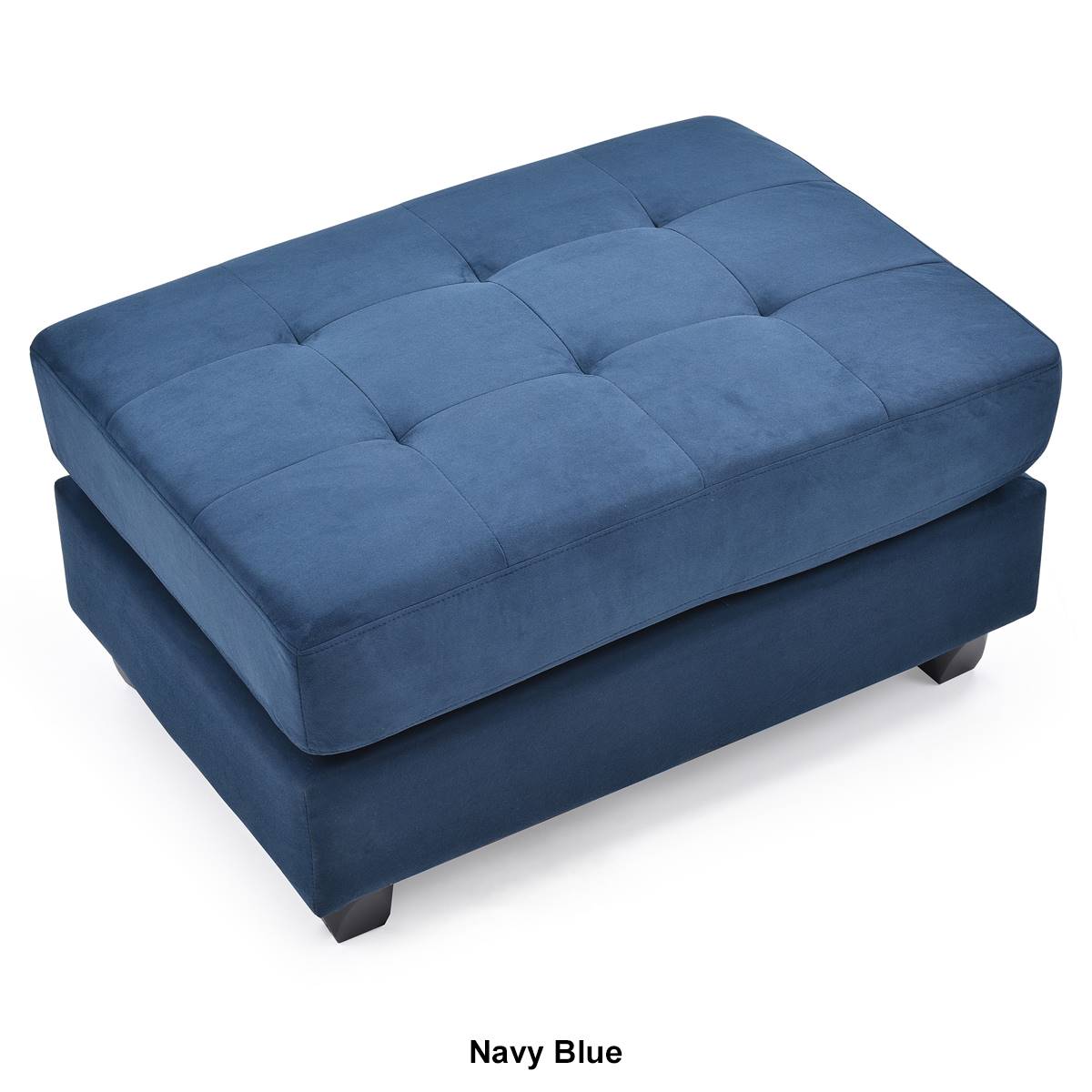 Passion Furniture Malone Tufted Ottoman