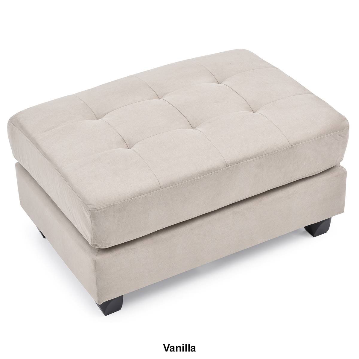 Passion Furniture Malone Tufted Ottoman