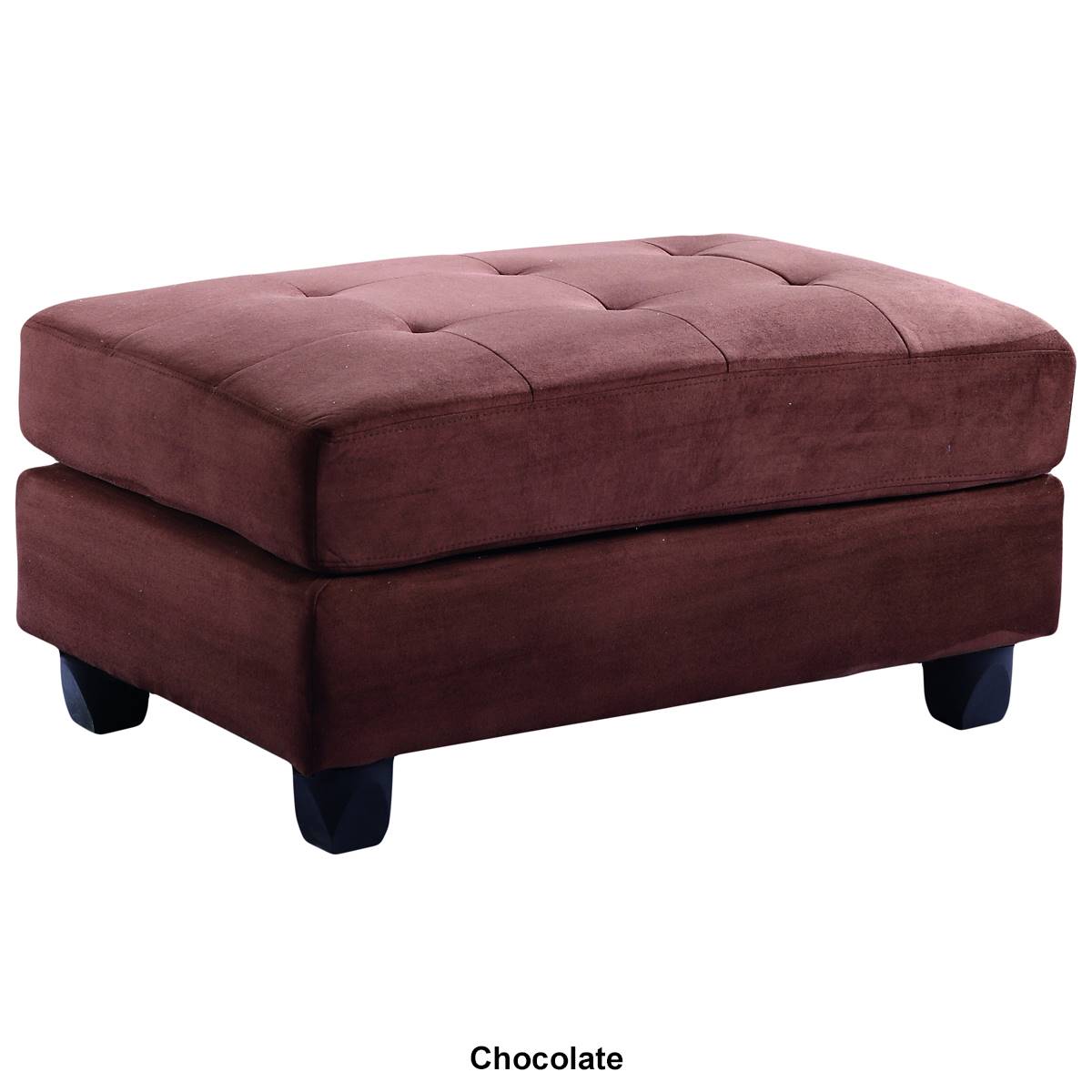 Passion Furniture Malone Tufted Ottoman