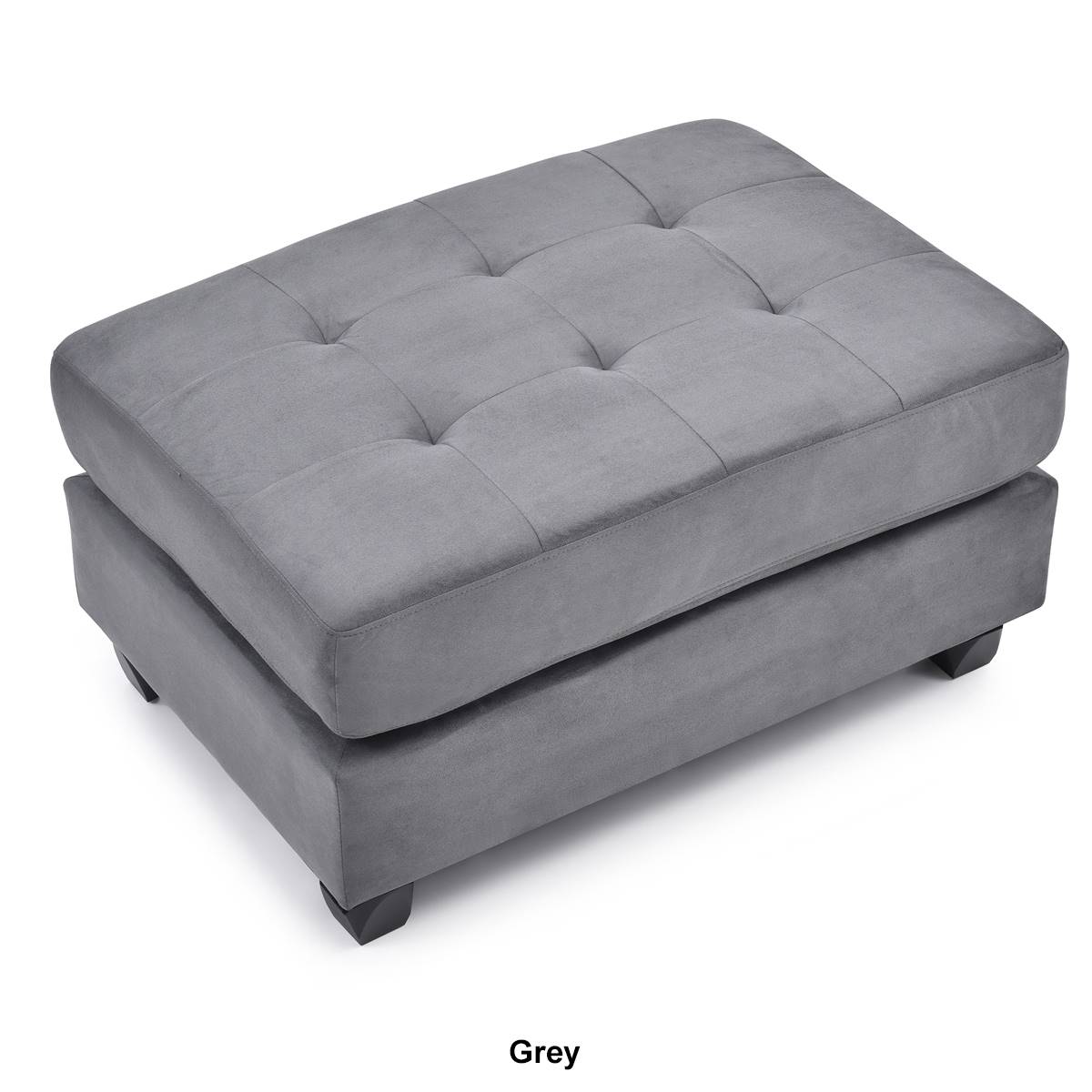 Passion Furniture Malone Tufted Ottoman