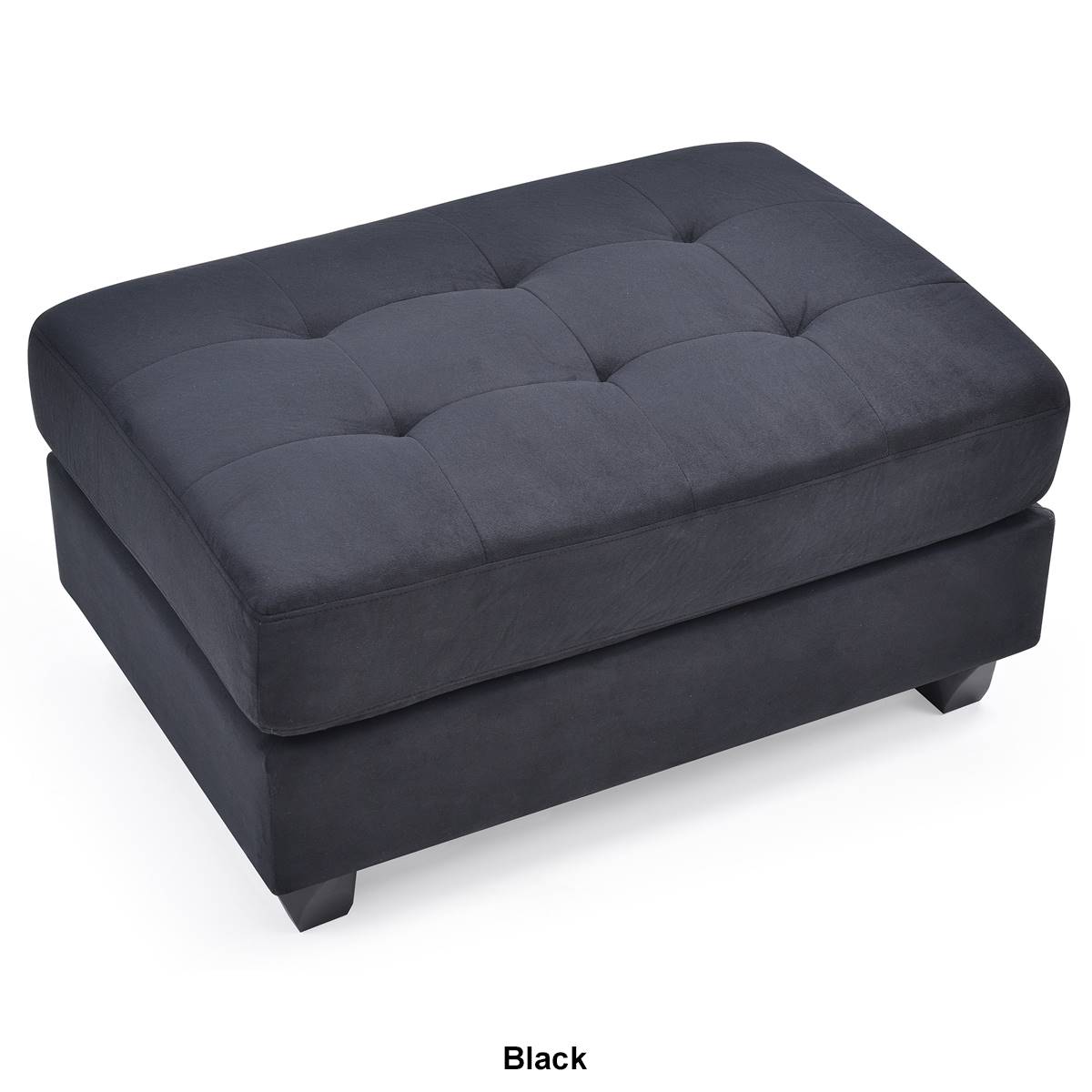 Passion Furniture Malone Tufted Ottoman