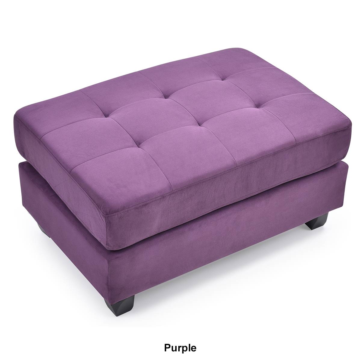 Passion Furniture Malone Tufted Ottoman