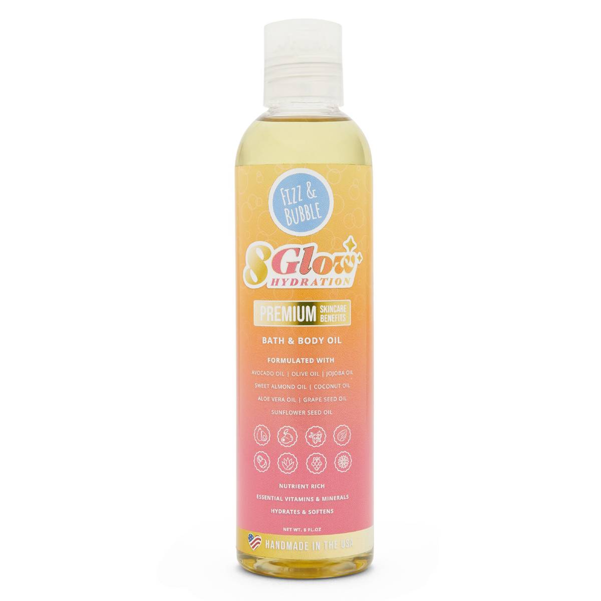 Fizz & Bubble 8 Glow Hydration Bath & Body Oil