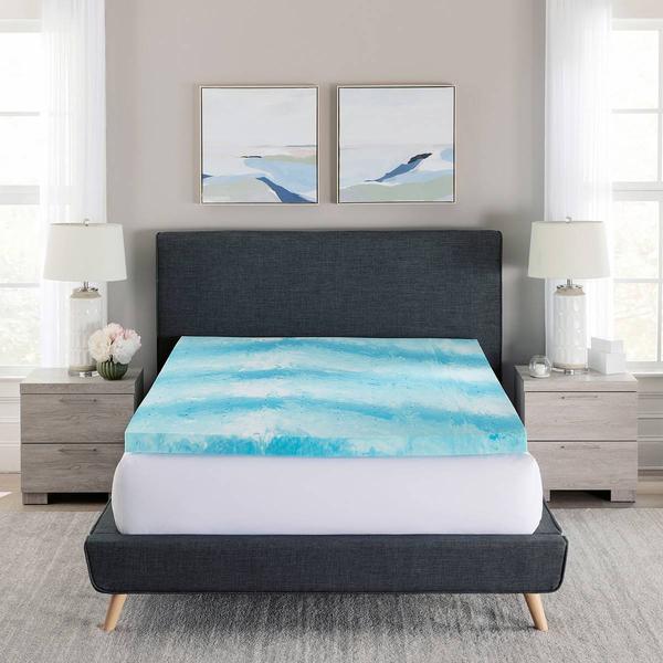 Bodipedic(tm) 3in. Cooling Gel Swirl Memory Foam Mattress Topper alternate view