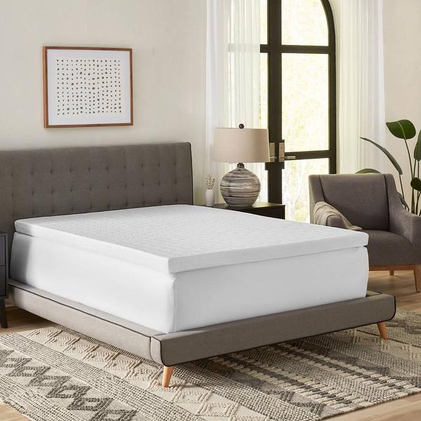 Bodipedic(tm) 3in. Gel-Infused Memory Foam Mattress Topper w/ Cover