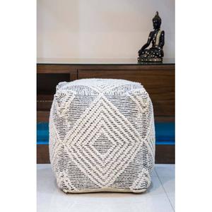 Diamond Ithaca Pouf Geometric Ottoman alternate view