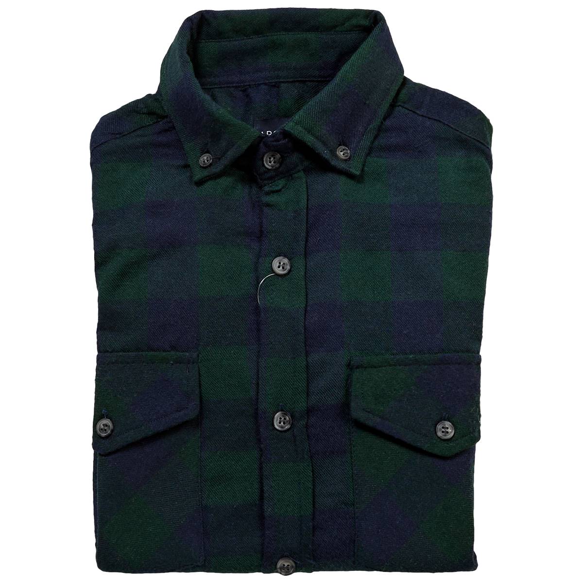 Young Mens Architect(R) Jean Co. Flannel Shirt - Forest & Navy