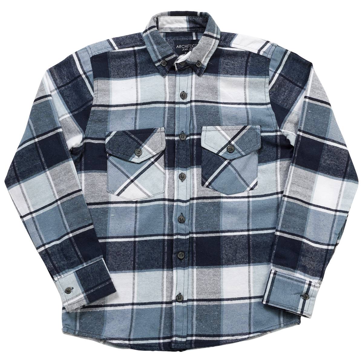 Boys (8-20) Architect(R) Jean Co. Flannel Shirt - Blue & White