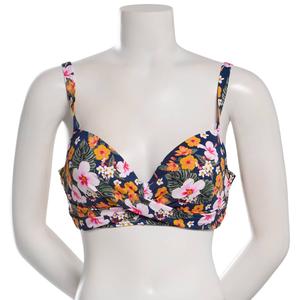 Womens Catherine Malandrino Floral Bloom Bikini Swim Top