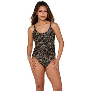 Plus Size Nicole Miller Studio Leopard Dreams One Piece Swimsuit