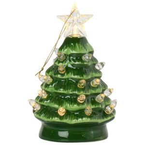 Mr. Christmas 5in. LED Ceramic Nostalgic Frosted Christmas Tree alternate view