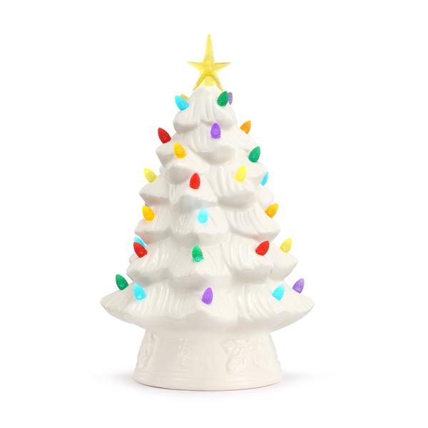 Mr. Christmas 12in. LED Nostalgic White Ceramic Tree