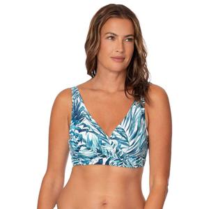 Womens Jantzen Palm Camouflage Surplice Neck Bikini Swim Top