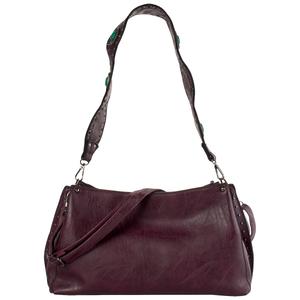 Sam & Hadley Triple Compartment Riveted Strap Crossbody
