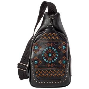 Sam & Hadley Embroidered Sling Crossbody