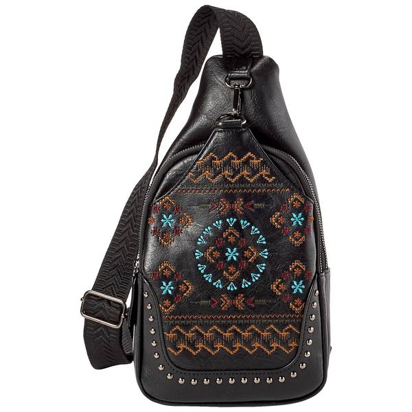 Sam & Hadley Embroidered Sling Crossbody alternate view