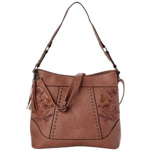 Sam & Hadley Vintage Solid & Embroidered Floral Hobo alternate view