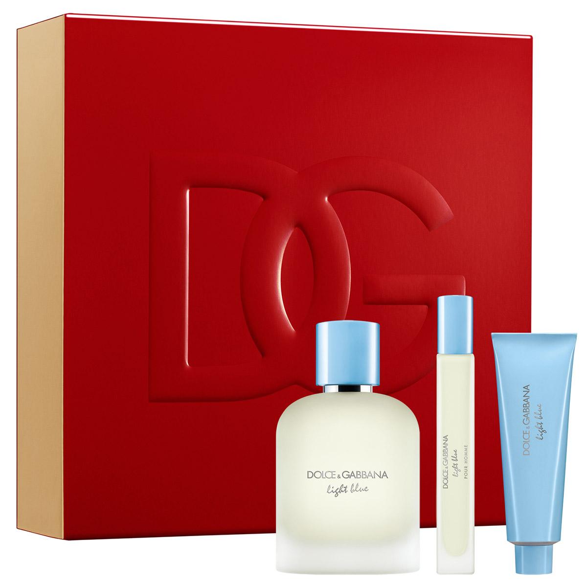 Dolce&Gabbana 3-Piece Light Blue Pour Homme Eau de Toilette Spray Trio Set