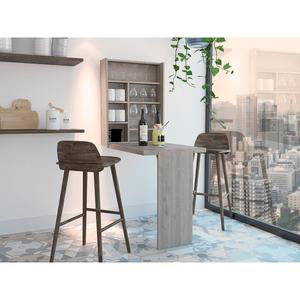 FM FURNITURE Dalton Light Grey Foldable Desk alternate view