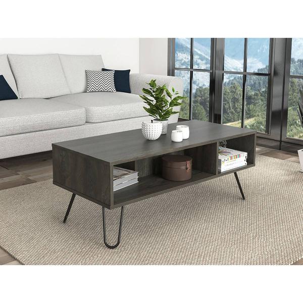 FM FURNITURE Minnesota Charcoal Coffee Table alternate view