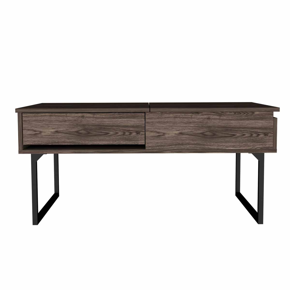 FM FURNITURE Hamilton Dark Walnut Lift Top Coffee Table