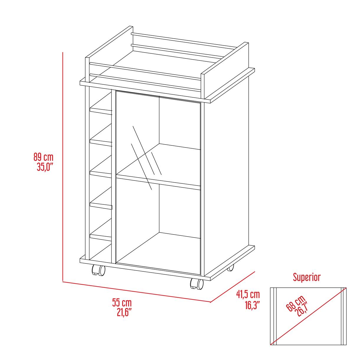 FM FURNITURE Vegas Bar Cart