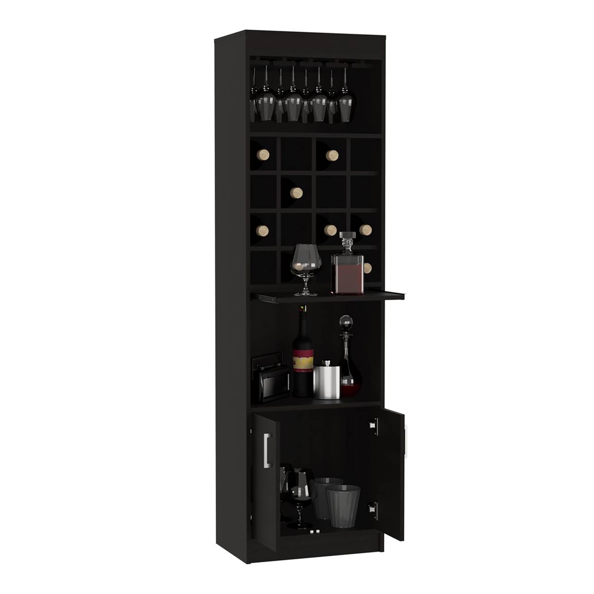 FM FURNITURE Illinois Bar Cabinet