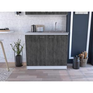 FM FURNITURE Oklahoma Two-Tone Utility Sink & Cabinet alternate view