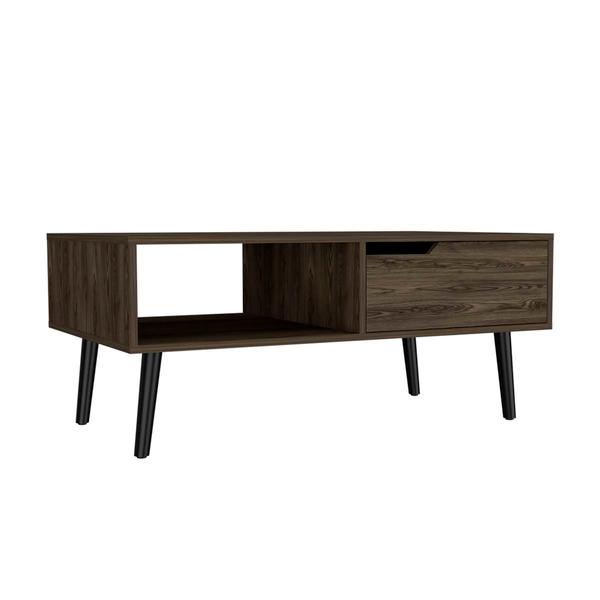 FM FURNITURE Hamburg Dark Walnut Coffee Table