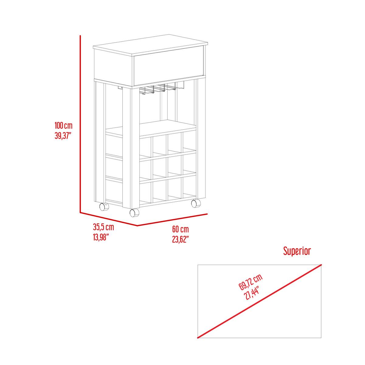 FM FURNITURE Ace Bar Cart