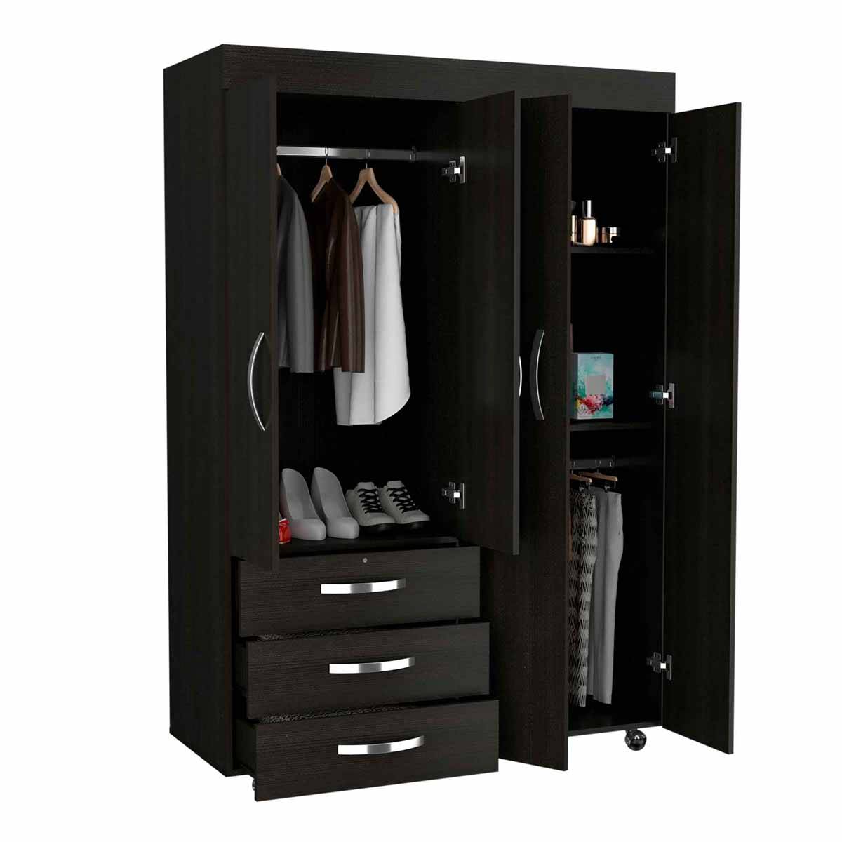 FM FURNITURE Janeiro Black Armoire