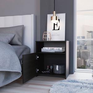 FM FURNITURE Bristol Black Nightstand alternate view