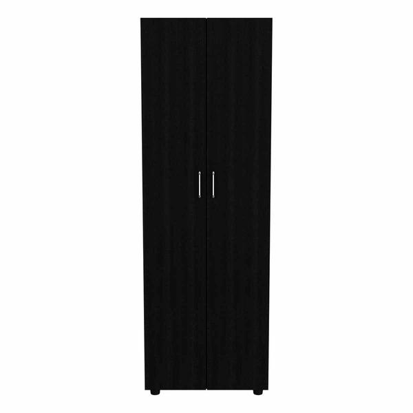 FM FURNITURE Glasglow Black Armoire