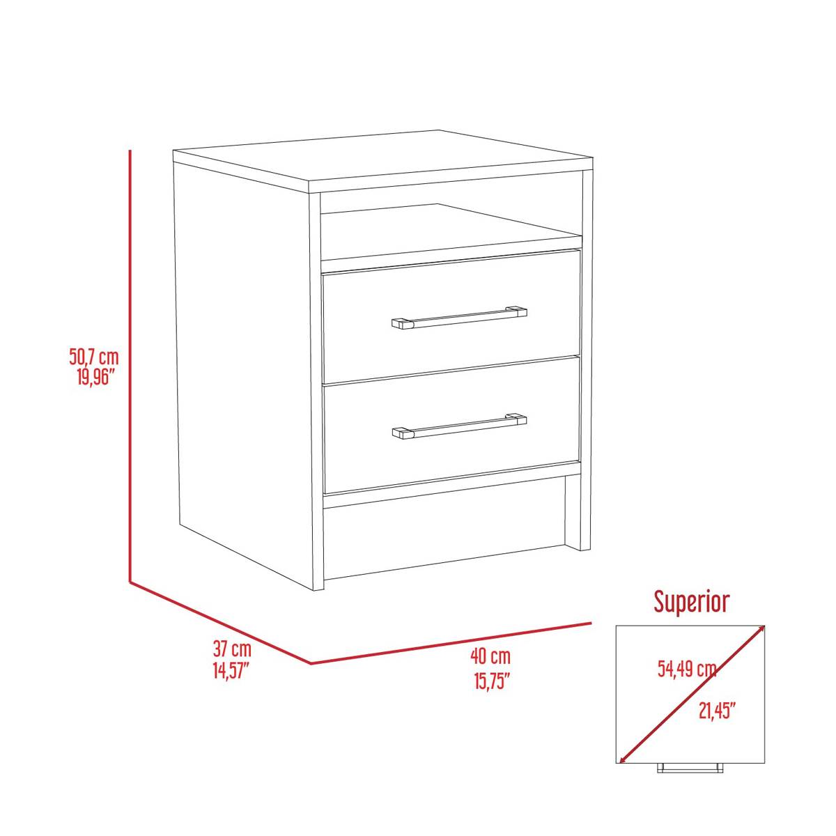 FM FURNITURE Philadelphia Nightstand