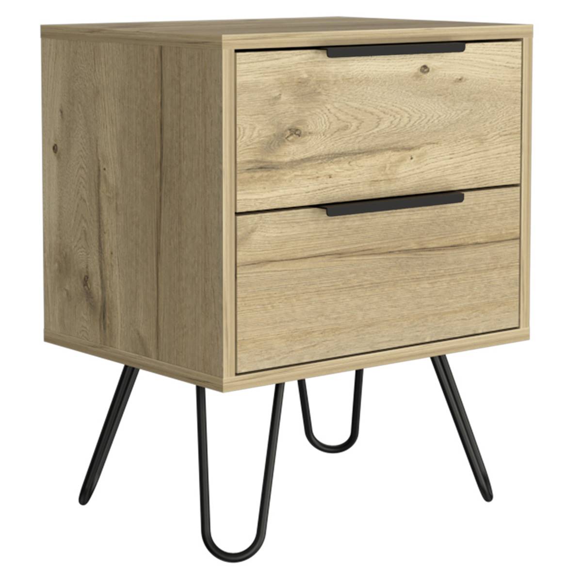 FM FURNITURE Nuvo 2-Drawer Nightstand