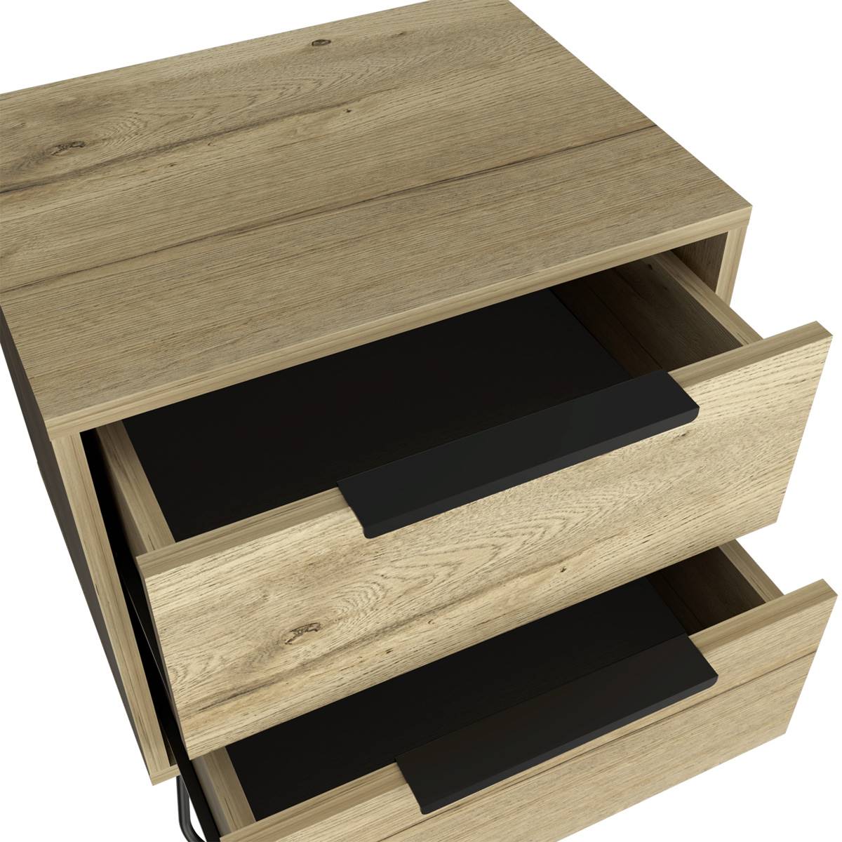 FM FURNITURE Nuvo 2-Drawer Nightstand