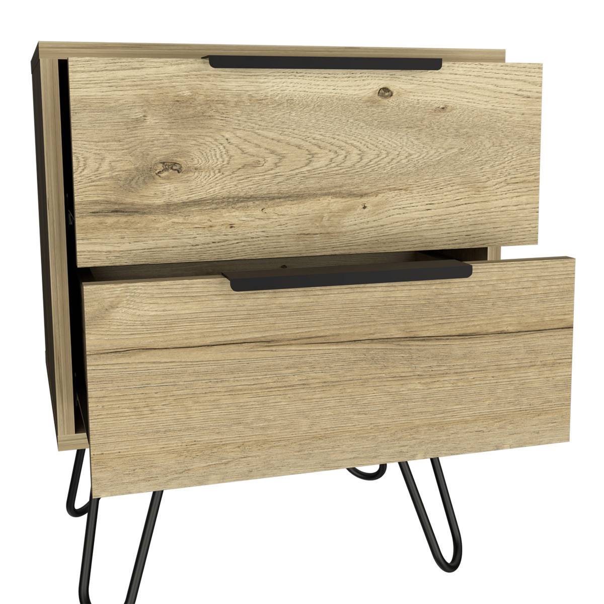 FM FURNITURE Nuvo 2-Drawer Nightstand