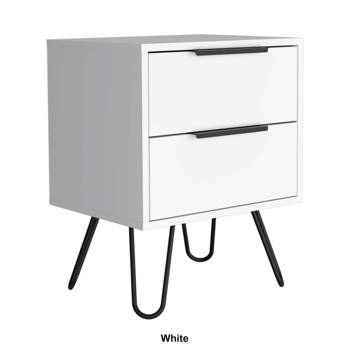 FM FURNITURE Nuvo 2-Drawer Nightstand