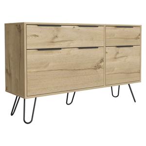 FM FURNITURE Monaco Light Oak Double Dresser