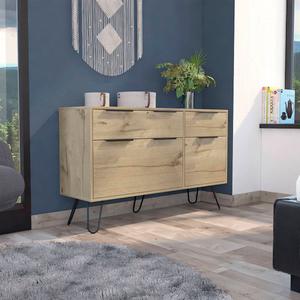 FM FURNITURE Monaco Light Oak Double Dresser alternate view