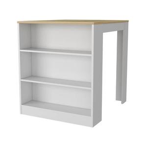 FM FURNITURE Alameda Pine Top Kitchen Island