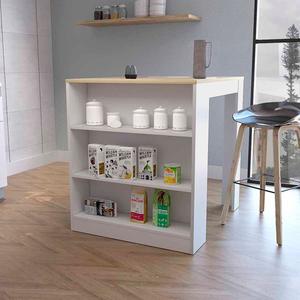 FM FURNITURE Alameda Pine Top Kitchen Island alternate view