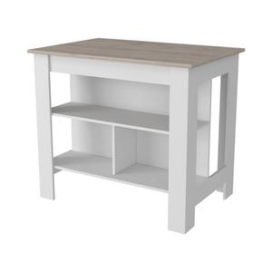 FM FURNITURE Brooklyn Antibacterial Kitchen Island